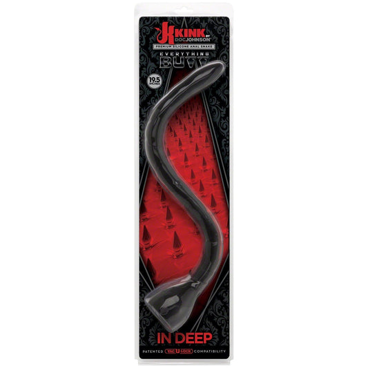 In Deep - Silicone Anal Snake - Black - My Sex Toy Hub