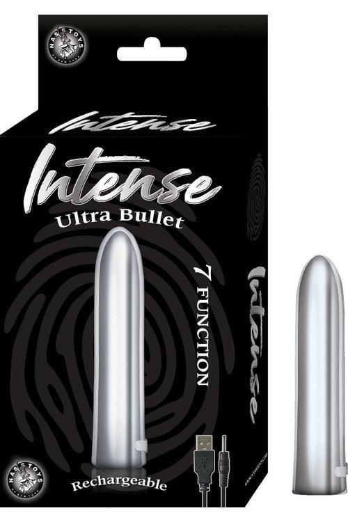 Intense Power Bullet - Silver - My Sex Toy Hub