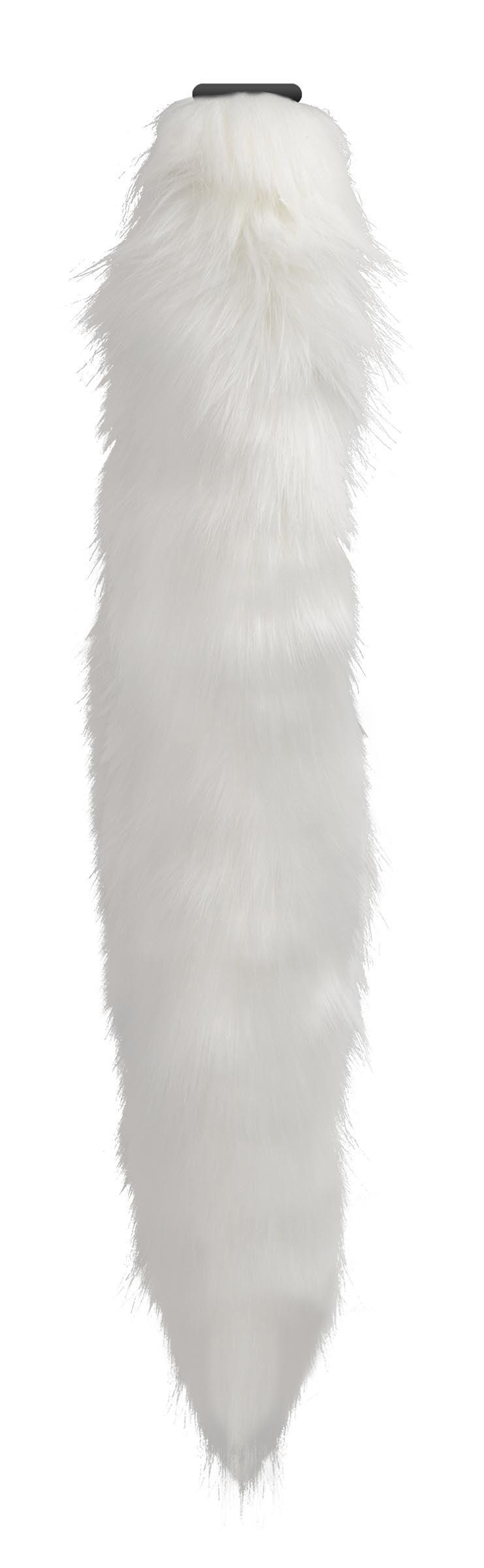 Interchangeable White Fox Tail - My Sex Toy Hub