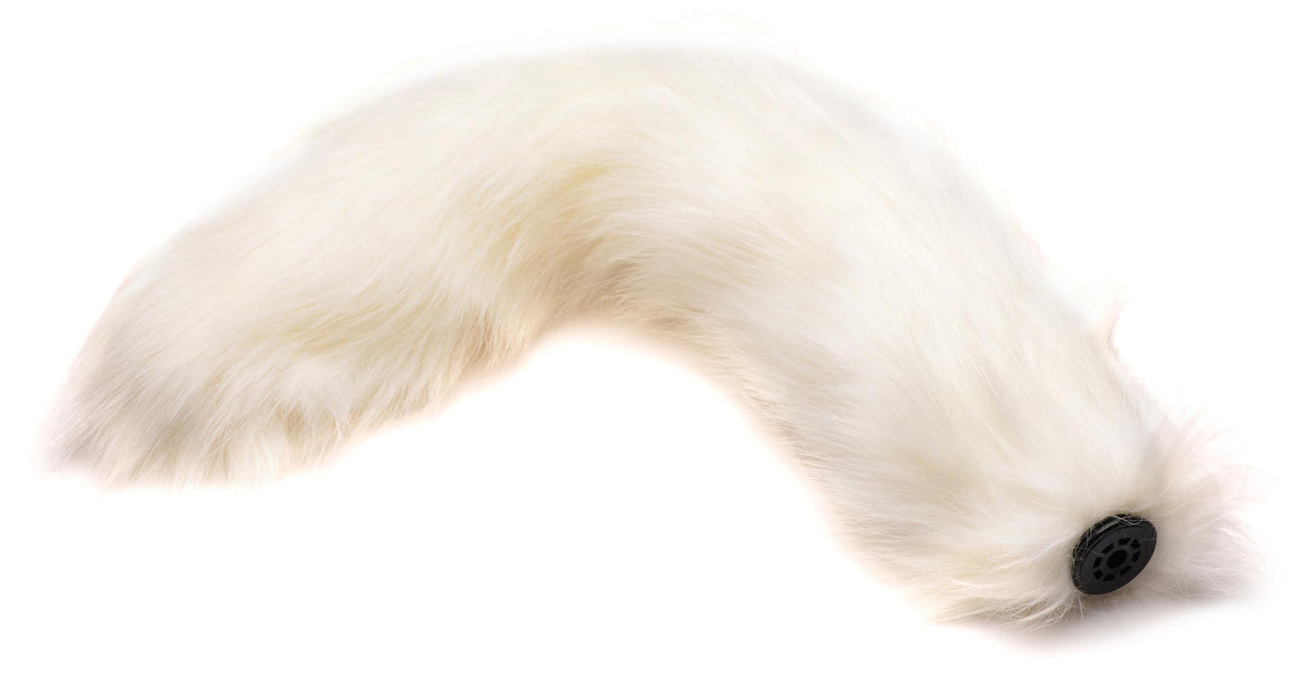 Interchangeable White Fox Tail - My Sex Toy Hub