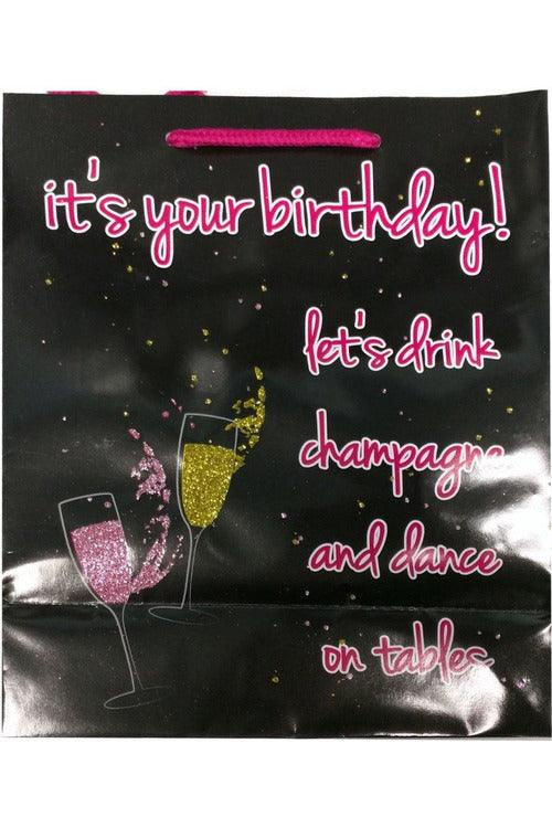 Its Your Birthday Glitter Embellished Gift Bag - My Sex Toy Hub