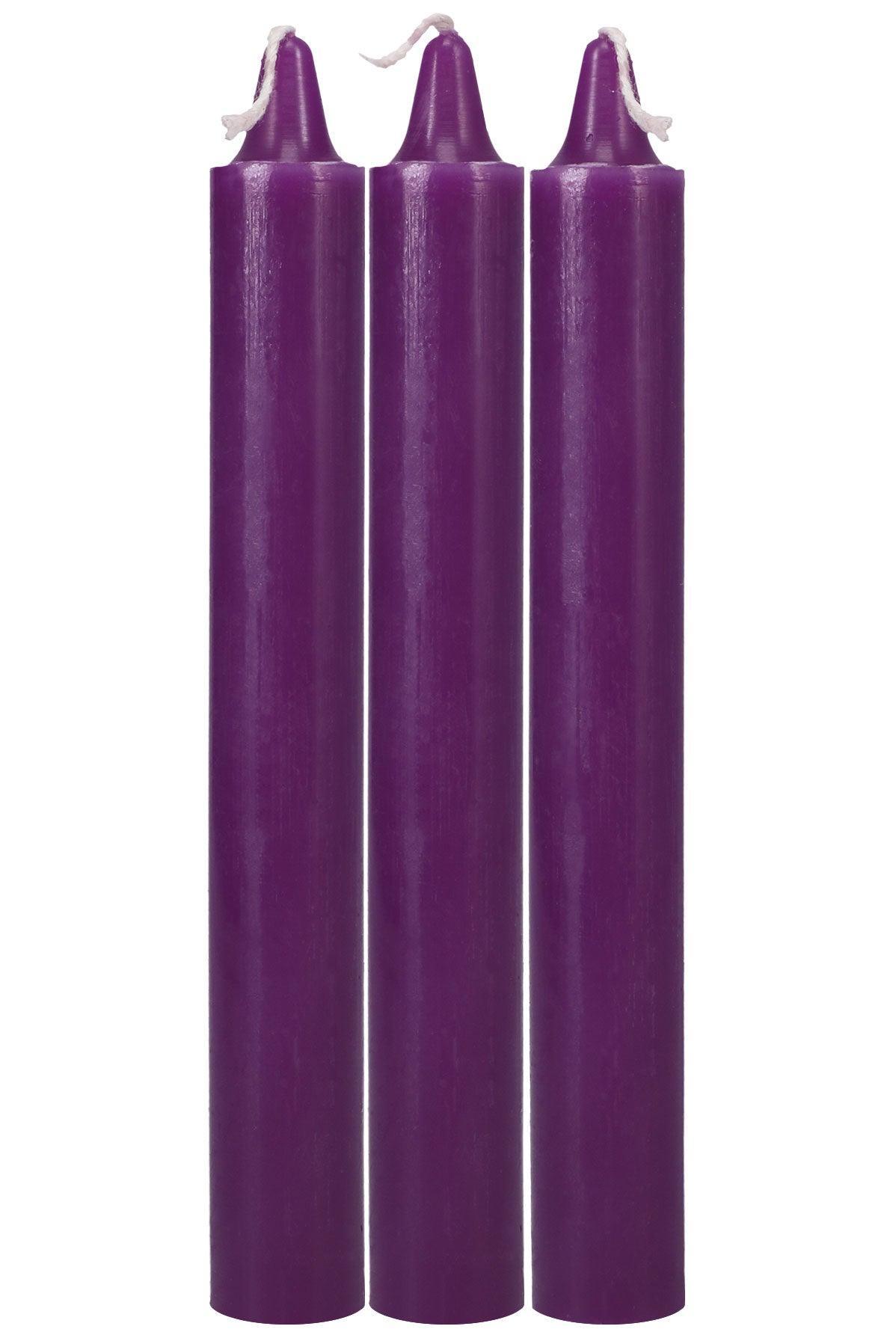 Japanese Drip Candles - 3 Pack - Purple - My Sex Toy Hub
