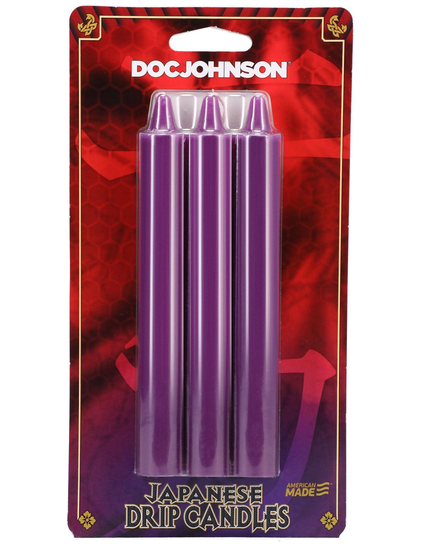 Japanese Drip Candles - 3 Pack - Purple - My Sex Toy Hub