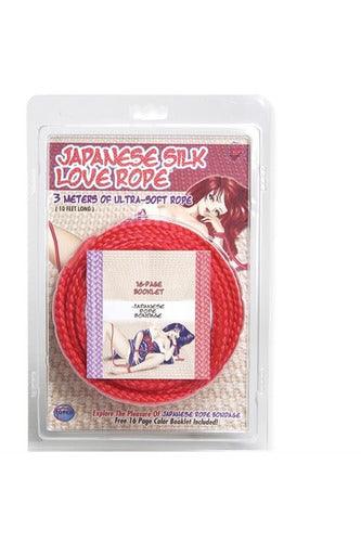 Japanese Silk Love Rope - 3m/ 10 Ft - Red - My Sex Toy Hub