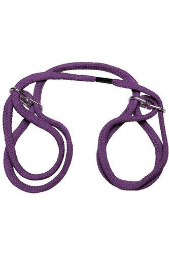 Japanese Style Bondage - Cotton Wrist or Ankle Cotton Cuffs - Purple - My Sex Toy Hub