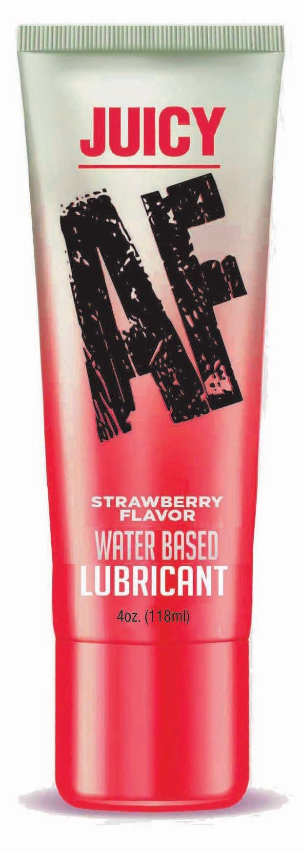 Juicy Af - Strawberry Water Based Lubricant - 4 Oz - My Sex Toy Hub