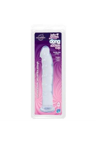 Juicy Jewels - Dong With Suction Cup - Clear - My Sex Toy Hub
