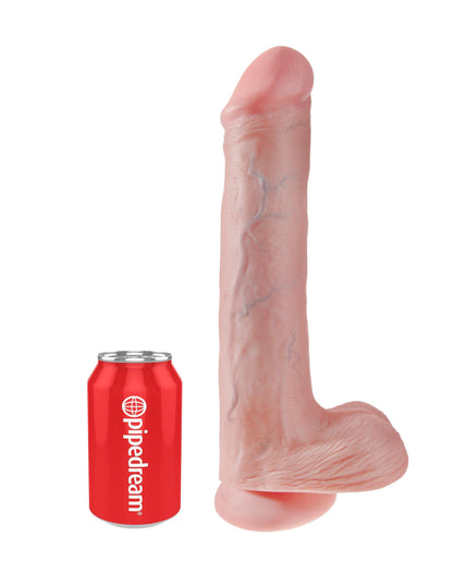 King Cock 13 Inch Cock With Balls - Light - My Sex Toy Hub