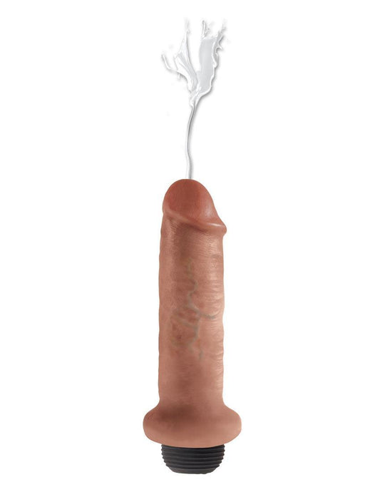 King Cock 6 Inch Squirting Cock - Tan - My Sex Toy Hub