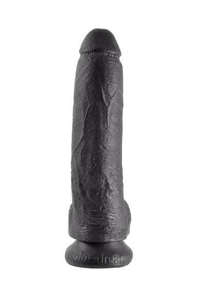 King Cock 9-Inch Cock With Balls - Black - My Sex Toy Hub