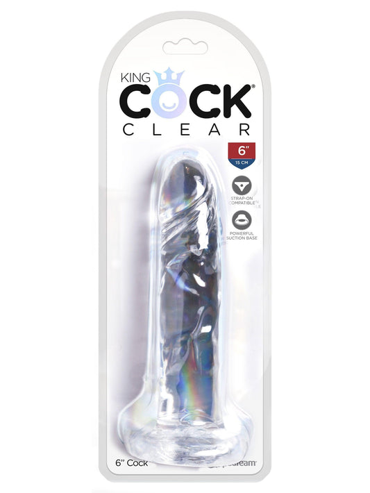 King Cock Clear 6 Inch Cock - My Sex Toy Hub