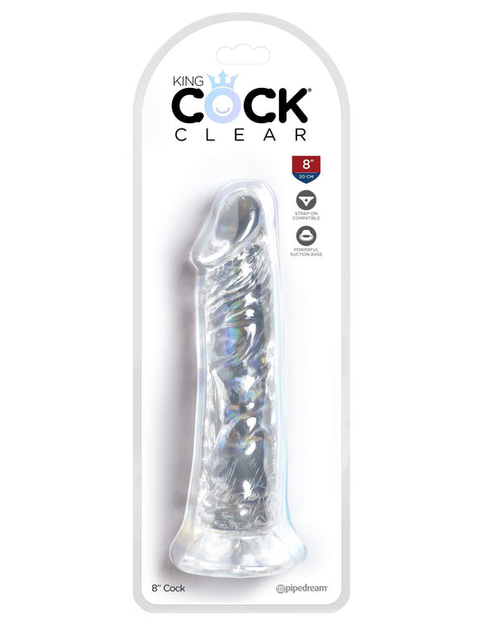 King Cock Clear 8 Inch Cock - My Sex Toy Hub