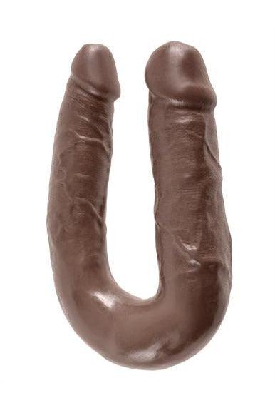 King Cock Double Trouble - Medium - Brown - My Sex Toy Hub