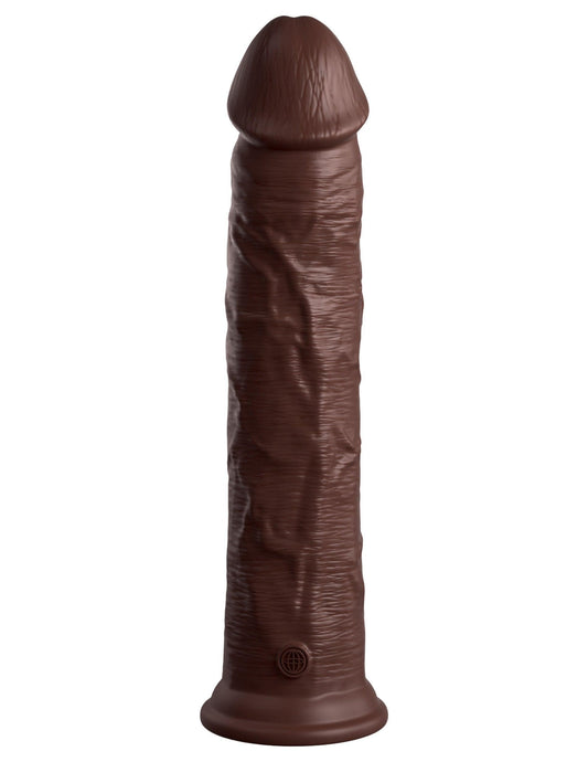 King Cock Elite 11 Inch Silicone Dual Density Cock - Brown - My Sex Toy Hub