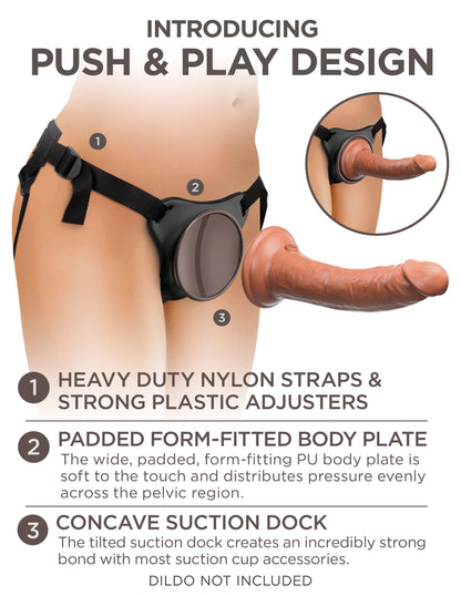 King Cock Elite Comfy Body Dock Strap-on Harness - My Sex Toy Hub