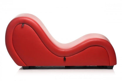 Kinky BDSM Couch Sex Chaise Lounge with Love Pillows - Red - My Sex Toy Hub