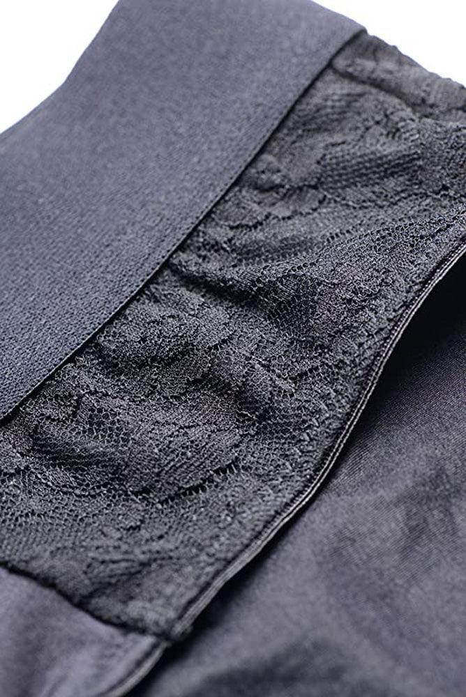 Lace Envy Crotchless Panty Harness - 2xl - Black - My Sex Toy Hub