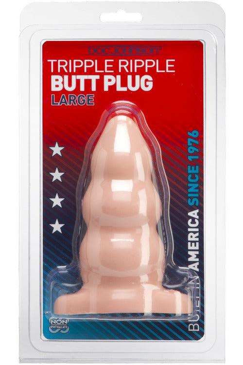 Large Triple Butt Plug - White - My Sex Toy Hub
