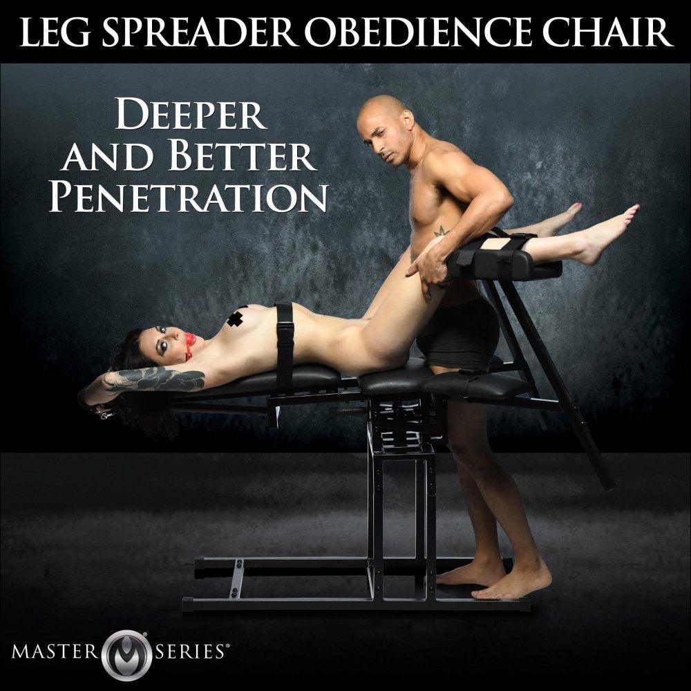 Leg Spreader Obedience Restraint Chair - My Sex Toy Hub