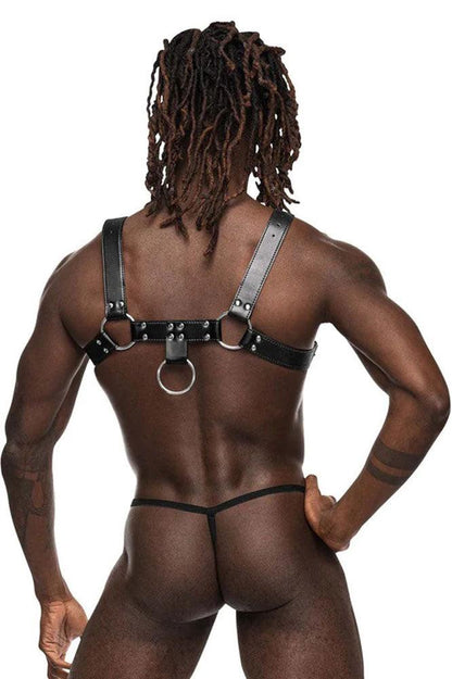 Libra Leather Harness - Black - My Sex Toy Hub