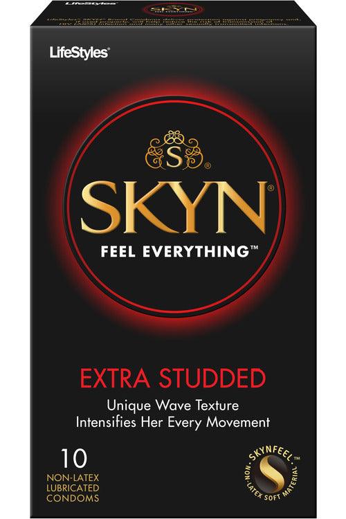 Lifestyles Skyn Extra Studded - 10 Pack - My Sex Toy Hub