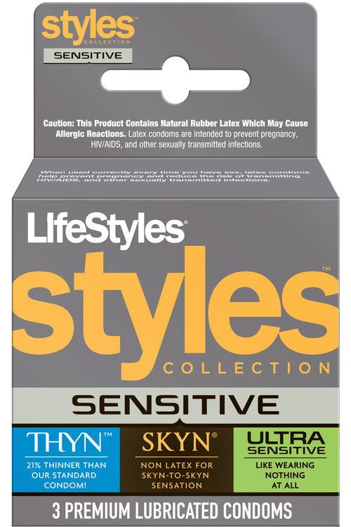 Lifestyles Styles Sensitive - 3 Pack - My Sex Toy Hub