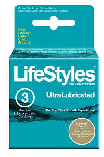 Lifestyles Ultra Lube Plus - 3 Pack - My Sex Toy Hub