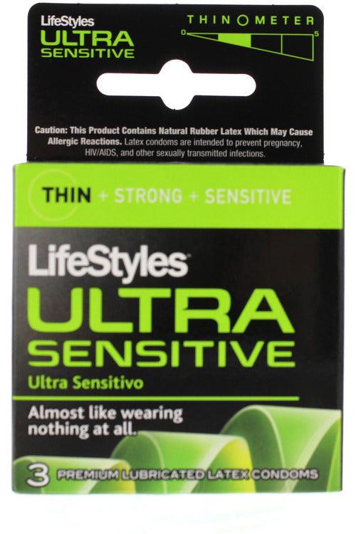 Lifestyles Ultra Sensitive - 3 Pack - My Sex Toy Hub