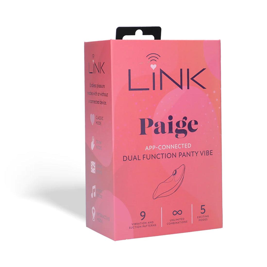 Link Paige - App Connected Dual Function Panty Vibe - Purple - My Sex Toy Hub