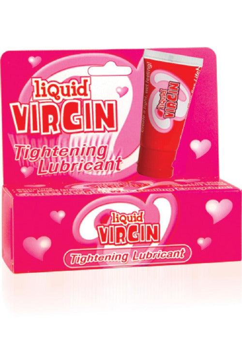 Liquid Virgin 1 Oz Bottle Hang Tab Box - Strawberry Scented - My Sex Toy Hub