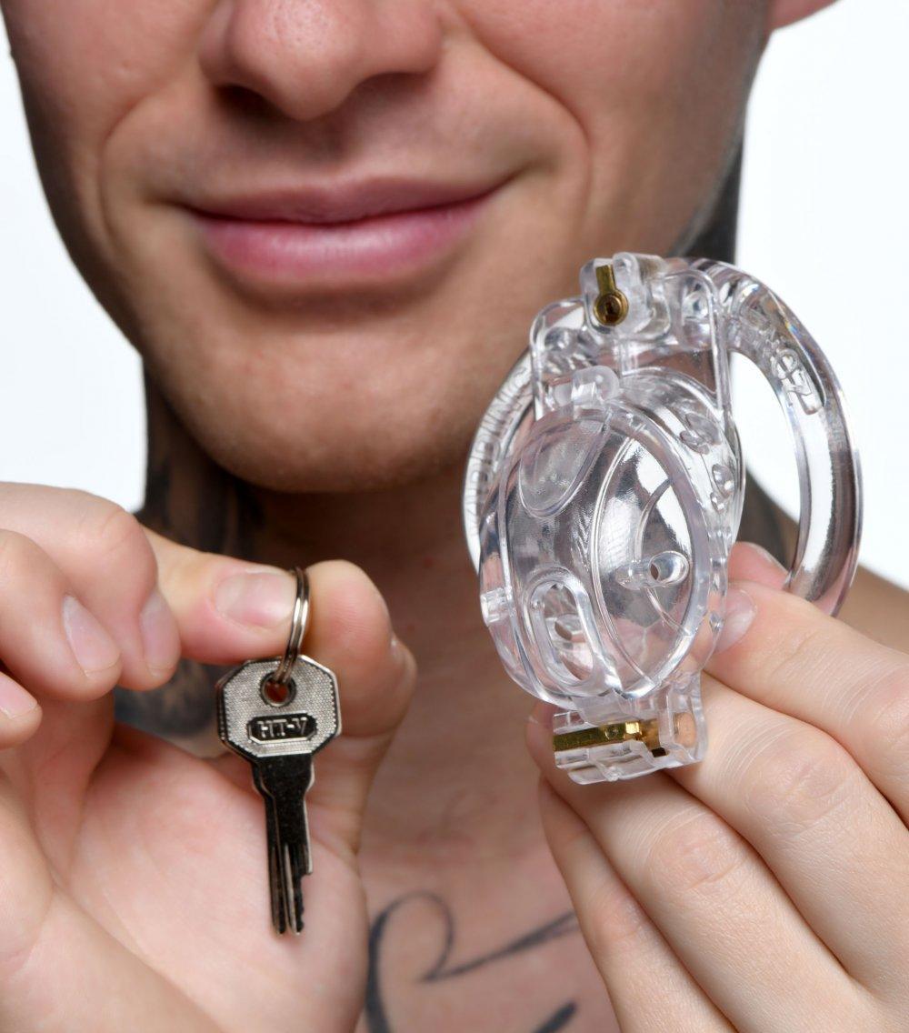 Lockdown Customizable Chastity Cage - Clear - My Sex Toy Hub