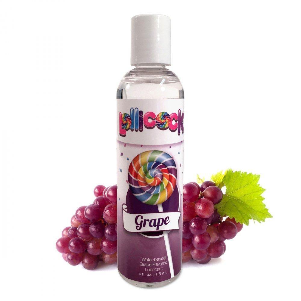 Lollicock 4 oz. Water-based Flavored Lubricant - Grape - My Sex Toy Hub