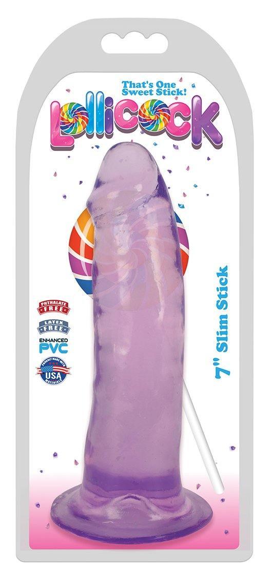 Lollicock 7 Inch Slim Stick - Grape Ice - My Sex Toy Hub