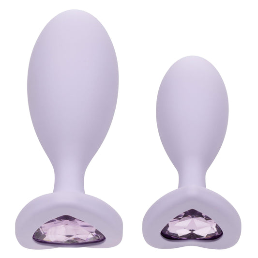 Love Crystal Booty Duo - Purple - My Sex Toy Hub