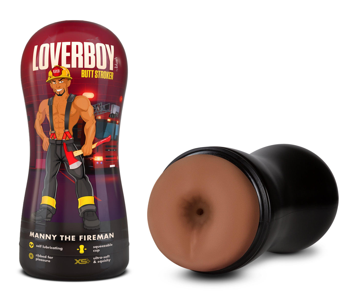 Loverboy - Manny the Fireman - Self Lubricating Stroker - Tan - My Sex Toy Hub