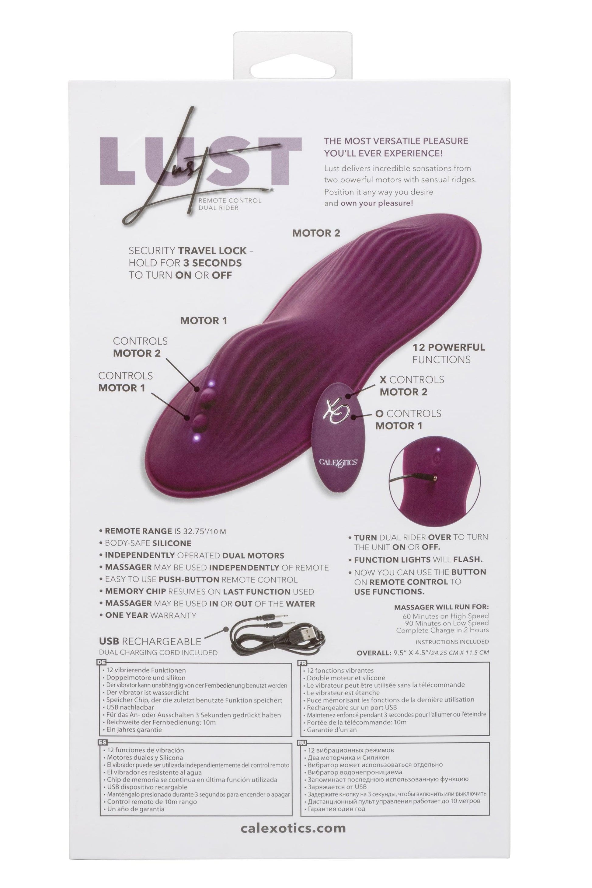 Lust Remote Control Dual Rider - My Sex Toy Hub
