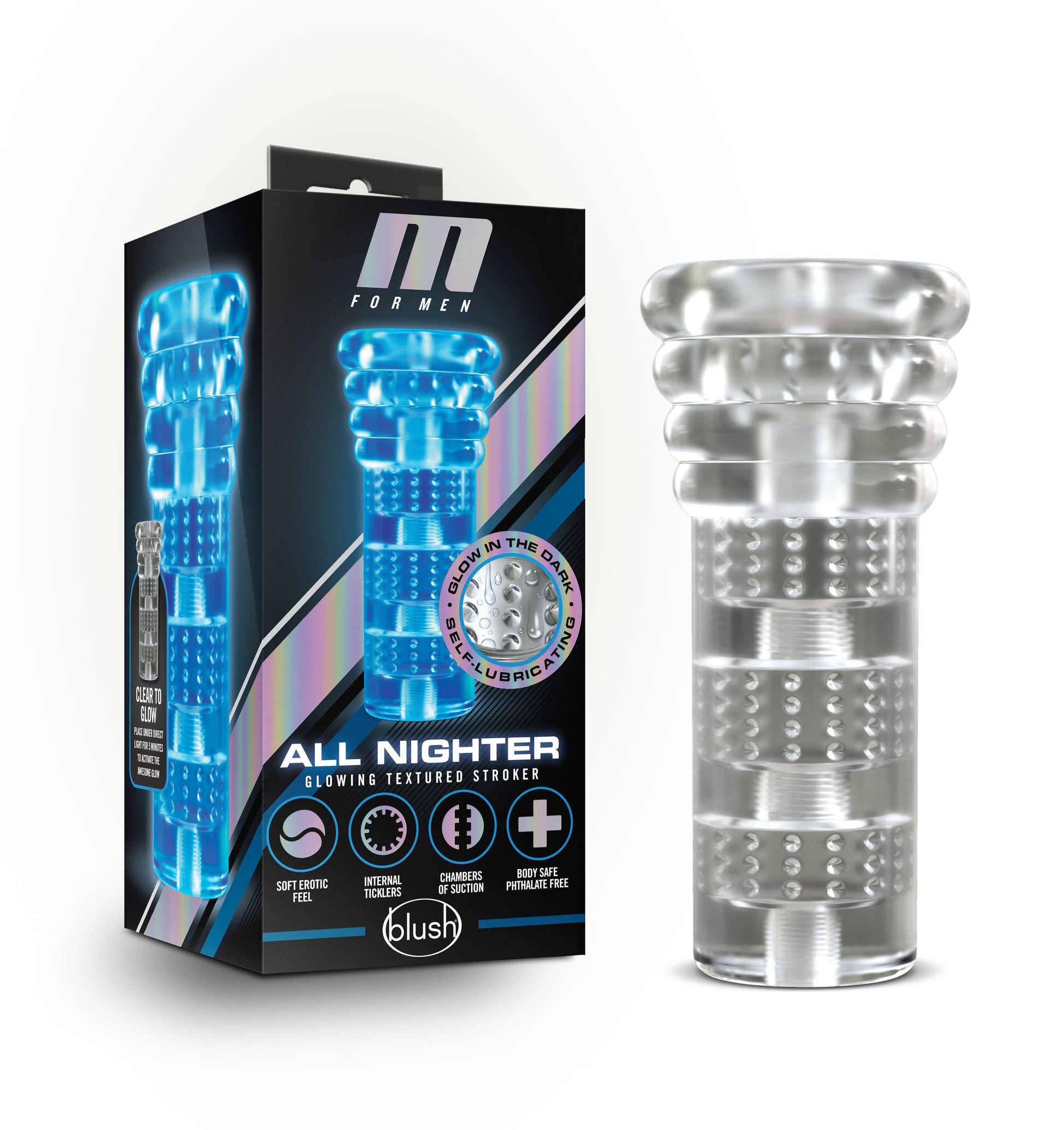 M for Men - Soft and Wet - All Nighter - Clear - My Sex Toy Hub