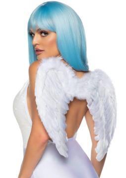 Marabou Trimmed Feather Wings - White - My Sex Toy Hub