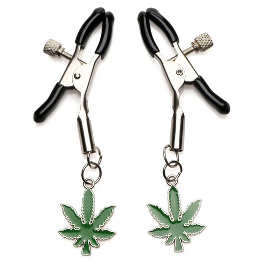Mary Jane Nipple Clamps - Green - My Sex Toy Hub