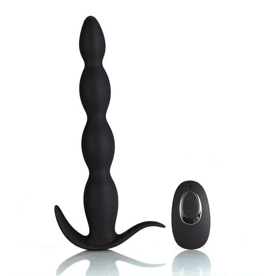 Mason Remote Control Silicone Butt Plug - Black - My Sex Toy Hub