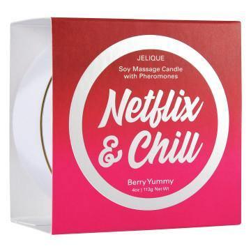 Massage Candle - Netflix and Chill - Berry Yummy - 4 Oz. Jar - My Sex Toy Hub
