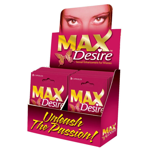 Max Desire - 24 Count Display - 2 Count Packets - My Sex Toy Hub