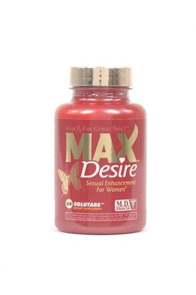 Max Desire - Cap Bottle - 60 Solutabs - My Sex Toy Hub