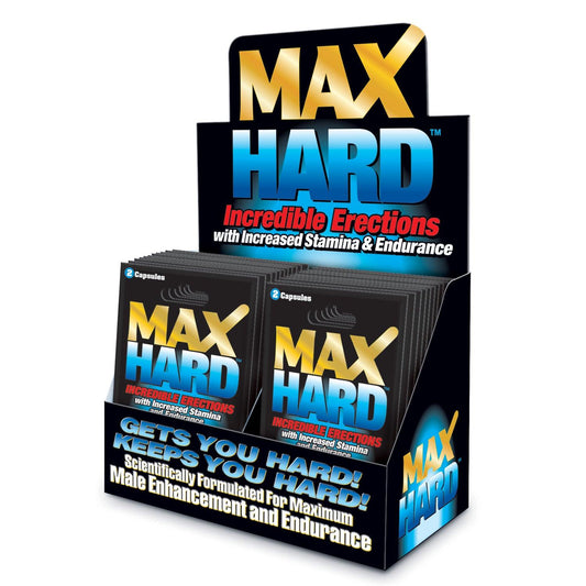 Max Hard XXX - 24 Packet Display - My Sex Toy Hub