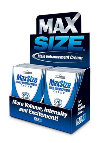 Max Size Gel Topical - 24 Packets Display - My Sex Toy Hub