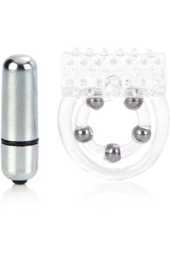 Maximus Enhancement Ring 5 Stroker Beads - Clear - My Sex Toy Hub