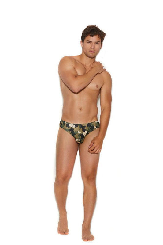 Men's Thong Back Brief - Large/xlarge - Camouflage - My Sex Toy Hub
