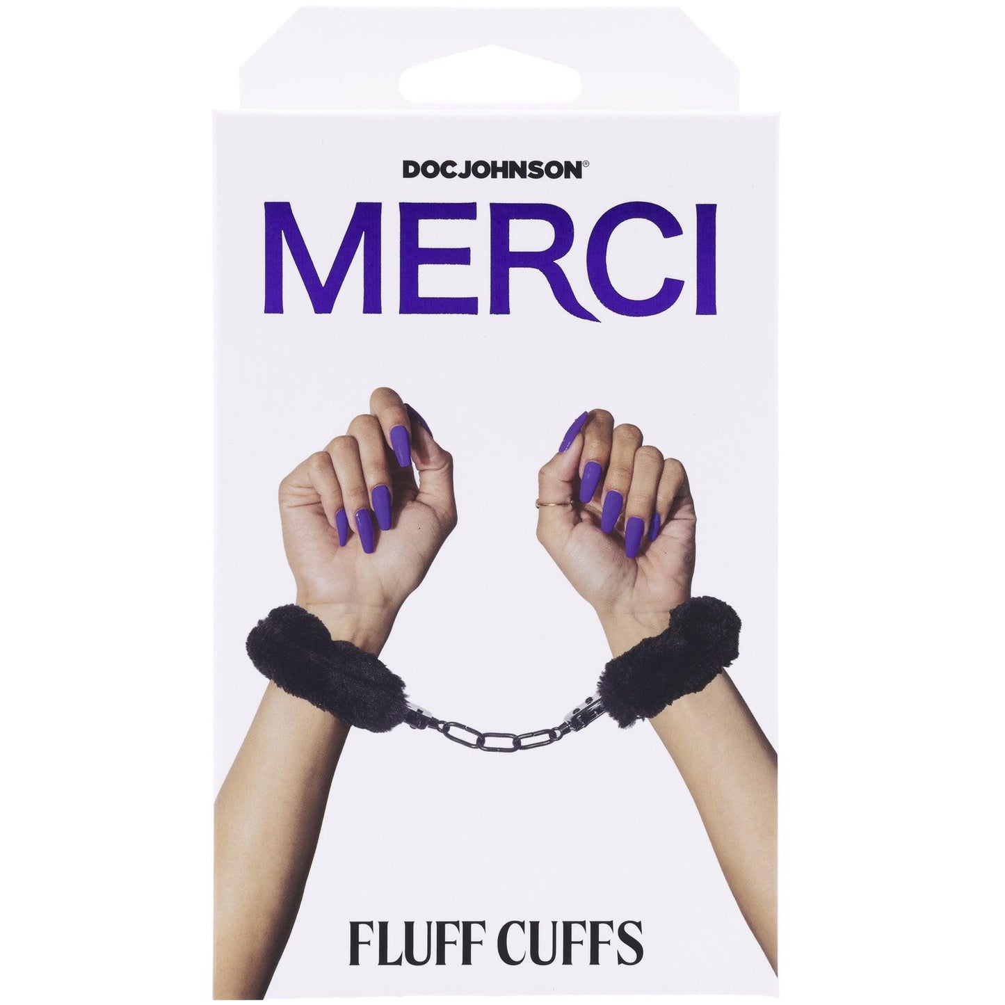 Merci - Fluff Cuffs - Black - My Sex Toy Hub