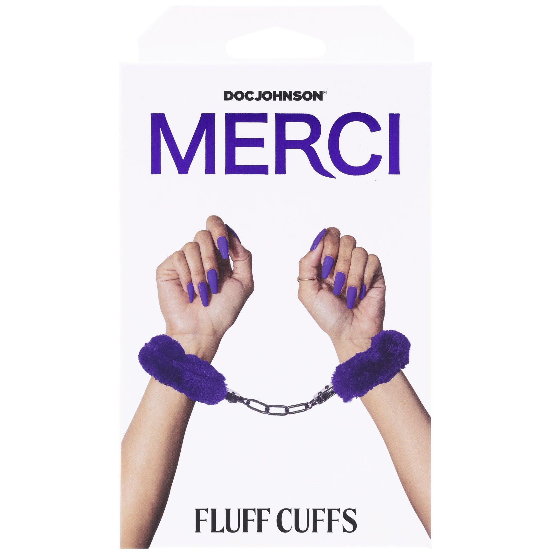 Merci - Fluff Cuffs - Violet - My Sex Toy Hub