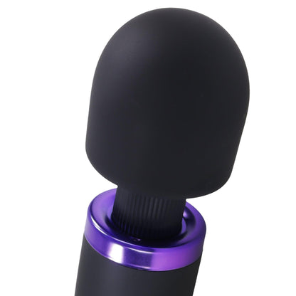 Merci - Rechargeable Power Wand - Ultra - Powerful Silicone Wand Massager - Black - My Sex Toy Hub